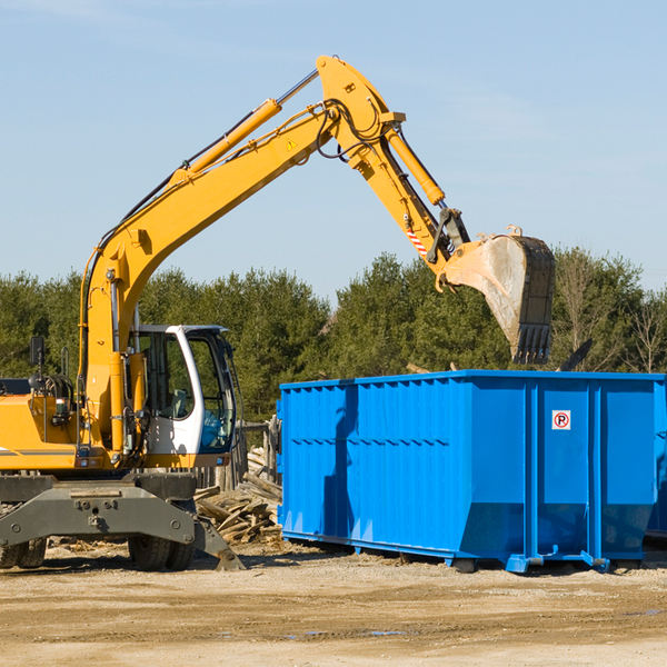 are there any restrictions on where a residential dumpster can be placed in Andersonville OH